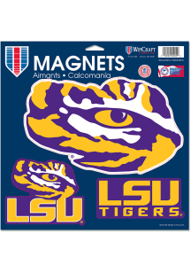 LSU Tigers 11x11 3 Pack Magnet