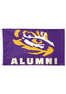 LSU Tigers Alumni 3x5 Purple Silk Screen Grommet Flag