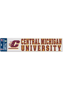 Central Michigan Chippewas 4x17 Auto Decal - Maroon