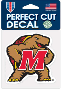 Maryland Terrapins 4x4 Auto Decal - Red