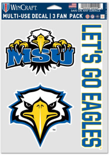 Morehead State Eagles 3 Pack Auto Decal - Blue