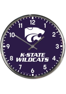 K-State Wildcats Chrome Wall Clock