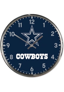 Dallas Cowboys Chrome Wall Clock