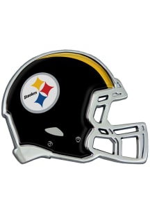 Pittsburgh Steelers Chome Domed Car Emblem - Yellow