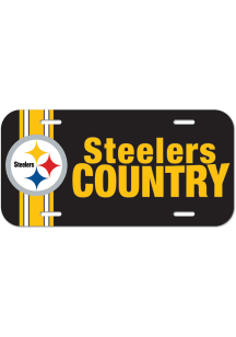 Pittsburgh Steelers Plastic Car Accessory License Plate