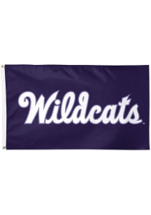 K-State Wildcats Script 3x5 Ft Purple Silk Screen Grommet Flag