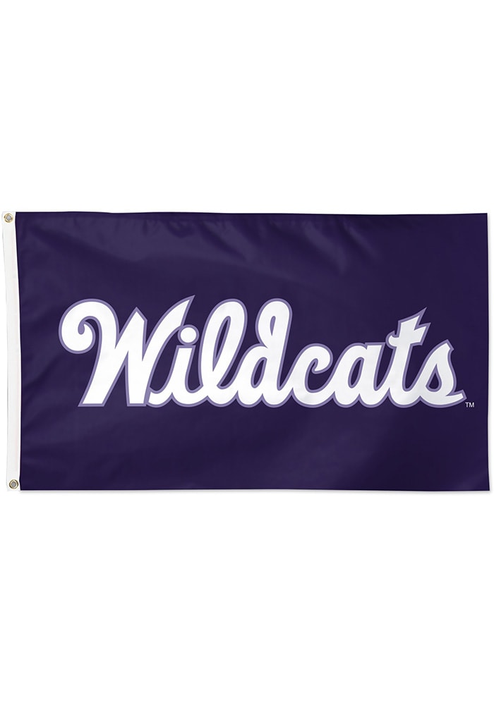 K-State Wildcats Purple Silk Screen Grommet Flag