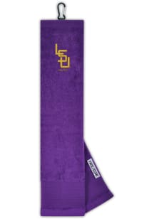 LSU Tigers Face/Club Embroidered Golf Towel