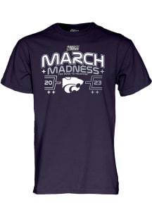 K-State Wildcats Purple 2023 March Madness Short Sleeve T Shirt