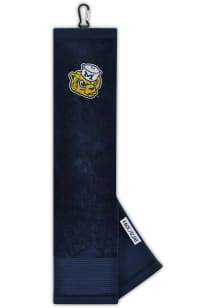 Navy Blue Michigan Wolverines Face/Club Embroidered Golf Towel
