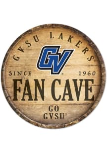 Grand Valley State Lakers 14 Round Wood Sign