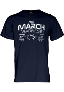 Penn State Nittany Lions Navy Blue 2023 March Madness Short Sleeve T Shirt