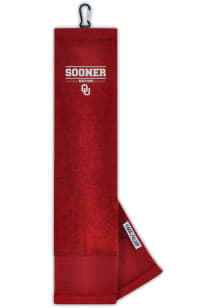 Oklahoma Sooners Face/Club Embroidered Golf Towel