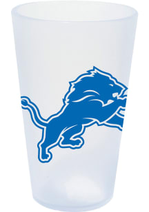 Detroit Lions White Silicone Pint Glass