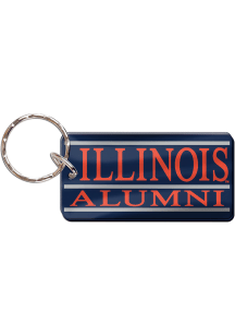 Orange Illinois Fighting Illini Alumni Keychain