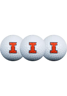 Orange Illinois Fighting Illini 3Pk Golf Balls