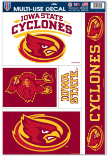 Iowa State Cyclones 11x17 Multi Use Auto Decal - Red