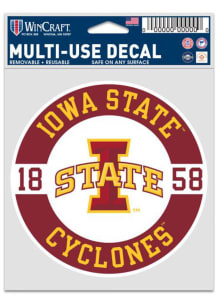 Iowa State Cyclones 3.75x5 Patch Auto Decal - Red