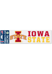 Iowa State Cyclones 3x10 Auto Decal - Red
