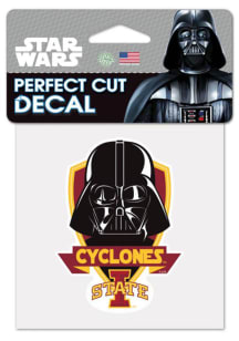 Iowa State Cyclones 4x4 Darth Vader Auto Decal - Red