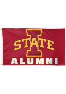 Iowa State Cyclones Alumni 3x5 Red Silk Screen Grommet Flag