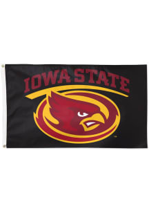 Iowa State Cyclones Secondary Logo 3x5 Red Silk Screen Grommet Flag