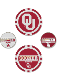 Oklahoma Sooners Ball Marker Set Golf Ball Marker