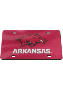 Arkansas Razorbacks Mascot Wordmark Car Accessory License Plate