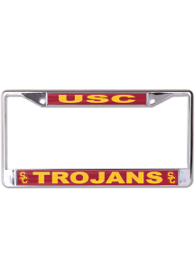 USC Trojans Metallic License Frame