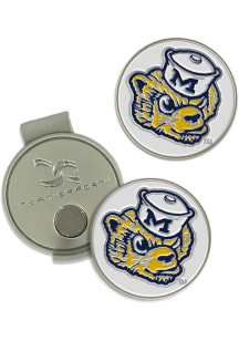 Navy Blue Michigan Wolverines Hat Clip and Ball Markers Golf Ball Marker