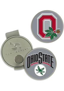 Red Ohio State Buckeyes Hat Clip and Ball Markers Golf Ball Marker