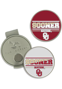 Oklahoma Sooners Hat Clip and Ball Markers Golf Ball Marker