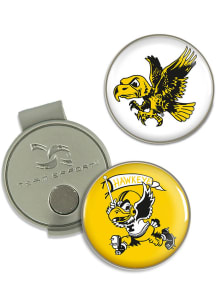 Black Iowa Hawkeyes Hat Clip and Ball Markers Golf Ball Marker