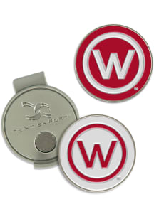 Wisconsin Badgers Hat Clip and Ball Markers Golf Ball Marker
