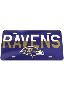 Baltimore Ravens Acrylic Car Accessory License Plate