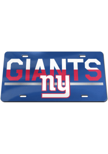 New York Giants Acrylic Car Accessory License Plate