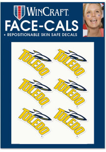 Toledo Rockets 6 Pack Face-Cal Tattoo