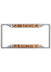 Detroit Lions Wood License Frame