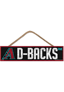 Arizona Diamondbacks 4x17 Avenue Wood Sign - Red