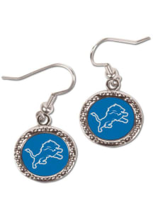 Detroit Lions Hammered Dangler Womens Earrings