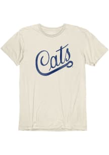 Arizona Wildcats Ivory Vintage Basic Vintage Script Short Sleeve Fashion T Shirt
