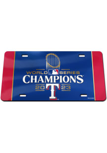 Texas Rangers 2023 WS Champs Car Accessory License Plate