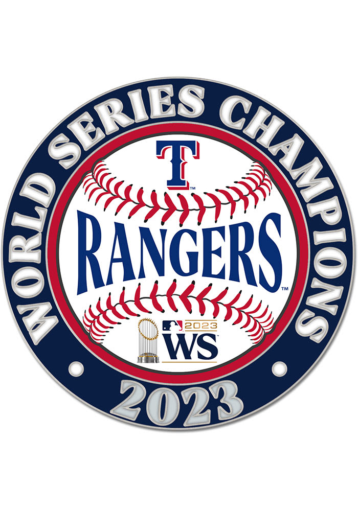 Texas Rangers 2023 WS Champs Baseball Souvenir Pin