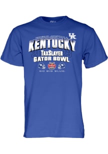 Kentucky Wildcats Blue 2023 TaxSlayer Gator Bowl Short Sleeve T Shirt