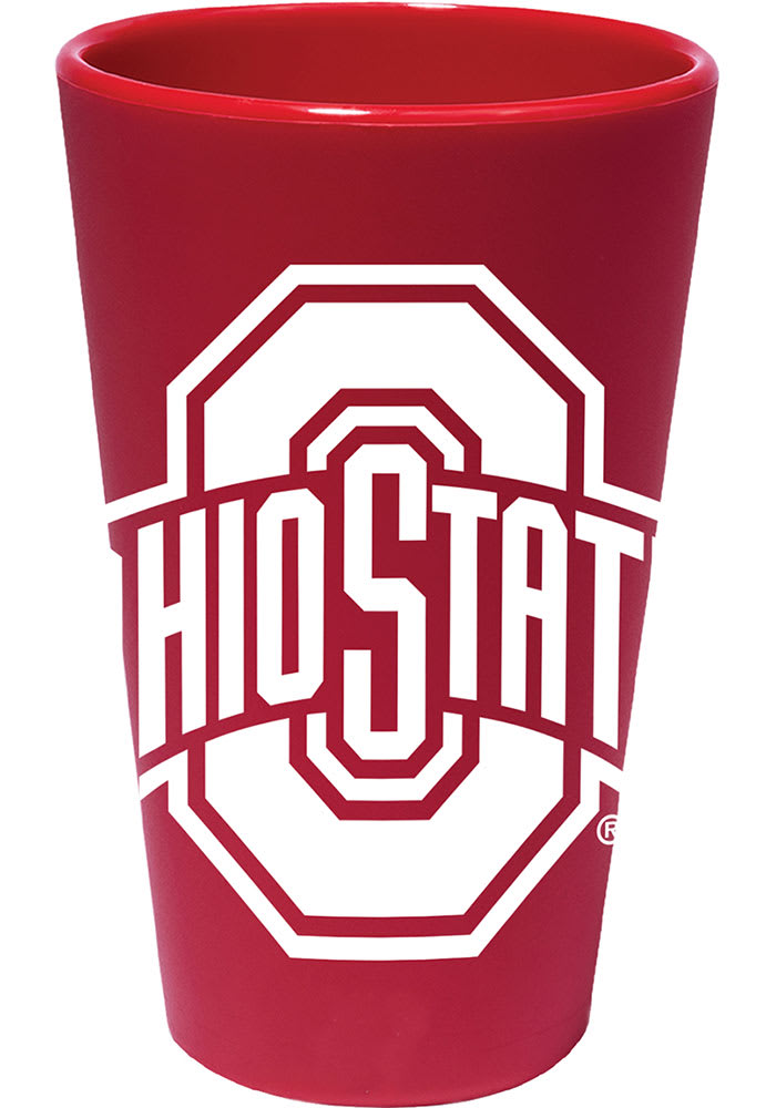 Ohio State Buckeyes Team Color 2-Pack 16oz. Pint Glass Set