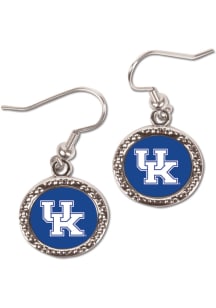 Kentucky Wildcats Hammered Dangle Womens Earrings