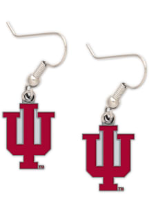 Indiana Hoosiers Logo Dangler Womens Earrings