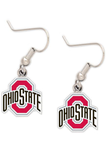 Ohio State Buckeyes Logo Dangler Womens Earrings