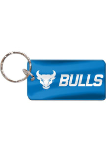 Buffalo Bulls Carbon Rectangle Keychain