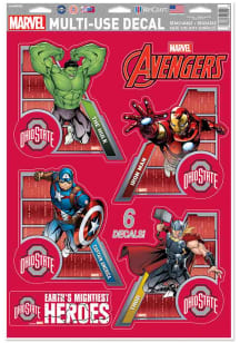 Ohio State Buckeyes 11x17 Avengers Auto Decal - Red